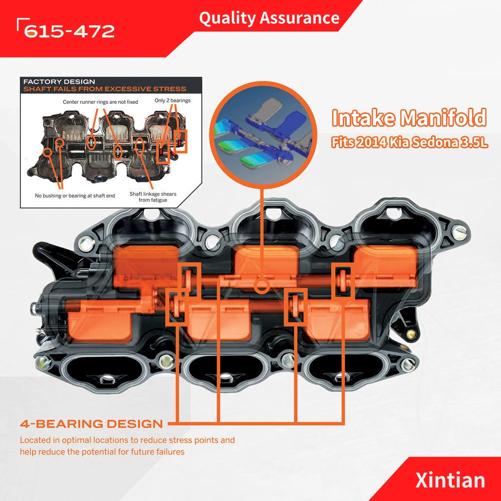 Auto Intake Manifold OEM615-472 Car Parts3.5L Petrol Intake Manifold for 2011-2013 KIA Soranto 3.5L